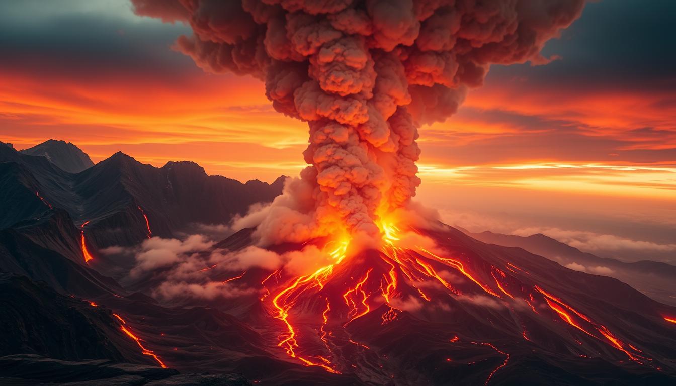volcano eruption